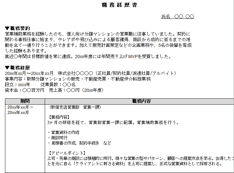 既卒フリーター ニート向け 職務経歴書の書き方講座 ワケあり転職のススメ